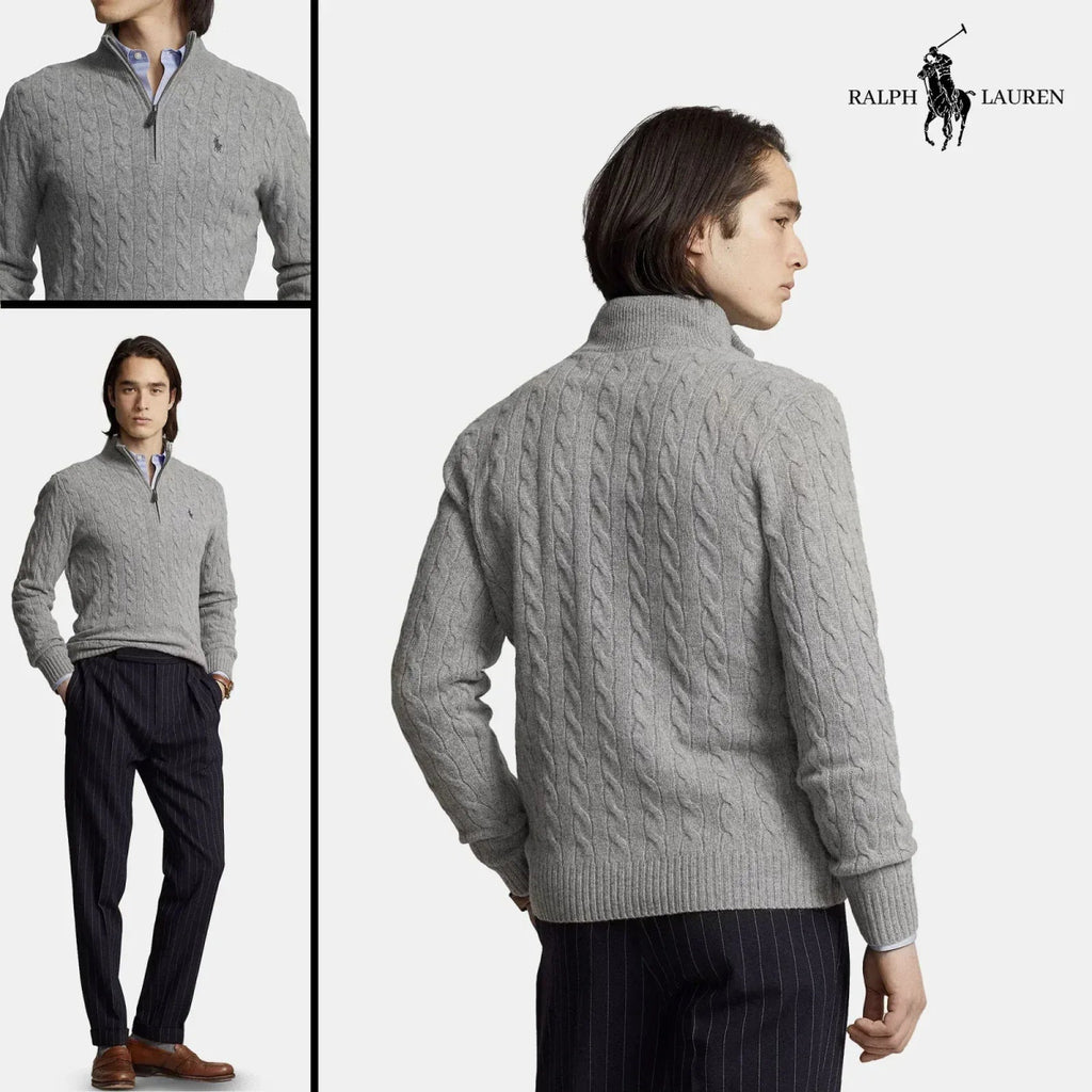 R&L Kaschmir - Zopfmusterpullover (UNVERPASSBARER RABATT) - Essencials